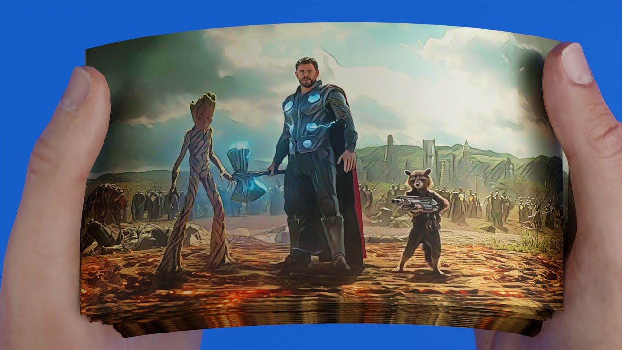 Thor wakanda Entry Scene Flipbook 🔥| Avengers: Infinity War Flipbook
