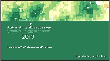 AutoGIS 2019 Lesson 4.2 Data reclassification
