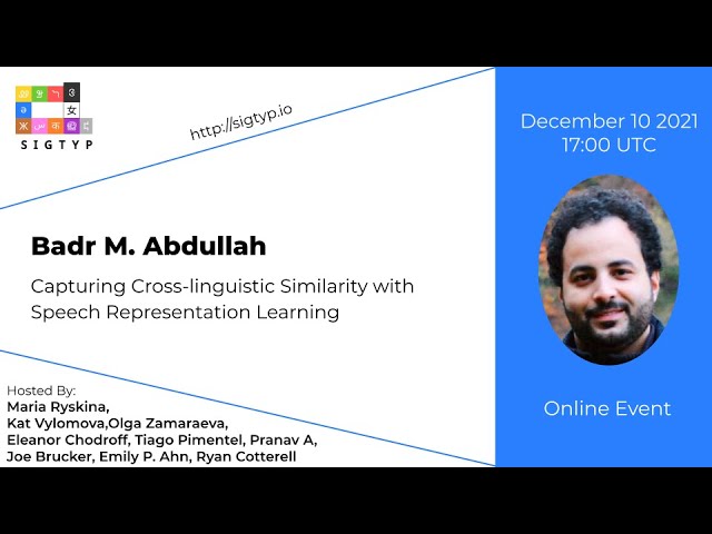 SIGTYP Lecture Series: Badr M. Abdullah class=