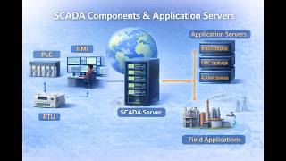 SCADA Components &amp; Application Server Explained |PLC MICRO CONTROLLER &amp;SCADA |Electrical Engineering