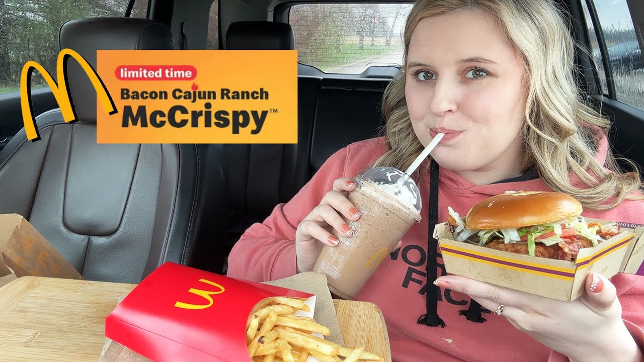 Limited Time Bacon Cajun Ranch McCrispy and Oreo Latte at McDonalds!!