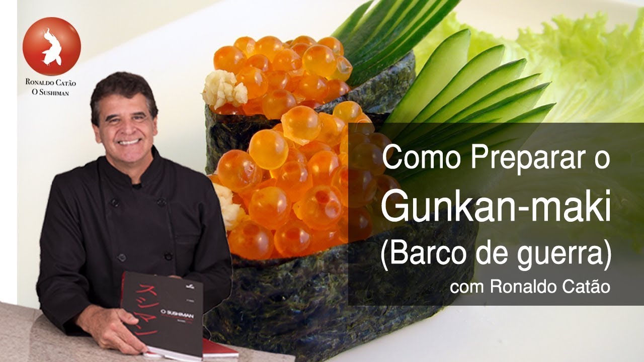 Como fazer o sushi Gunkan-maki  (Barco de guerra)
