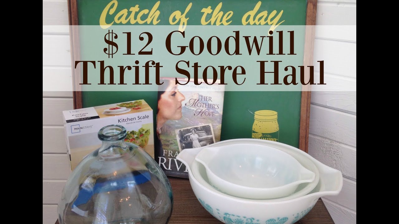 $12 Goodwill Thrift Store Haul - YouTube