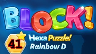 Block Hexa Puzzle Rainbow D Level 41 Premium - Lösung Solution Walkthrough