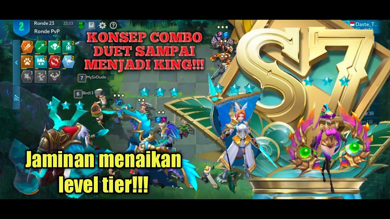 KONSEP DUO DALAM COMBO(JAMINAN TIER NAIK!!!) #2 - TIPS DAN TRIK CHESS RUSH - CHESS RUSH INDONESIA