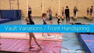 Vault variations » Front Handspring