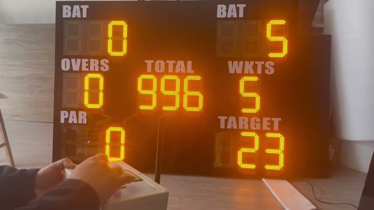 Weatherproof Digital Cricket Scoreboard for UK Clubs & Schools