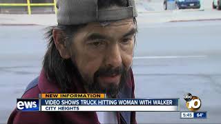 Video shows hit-and-run crash involving woman with walker