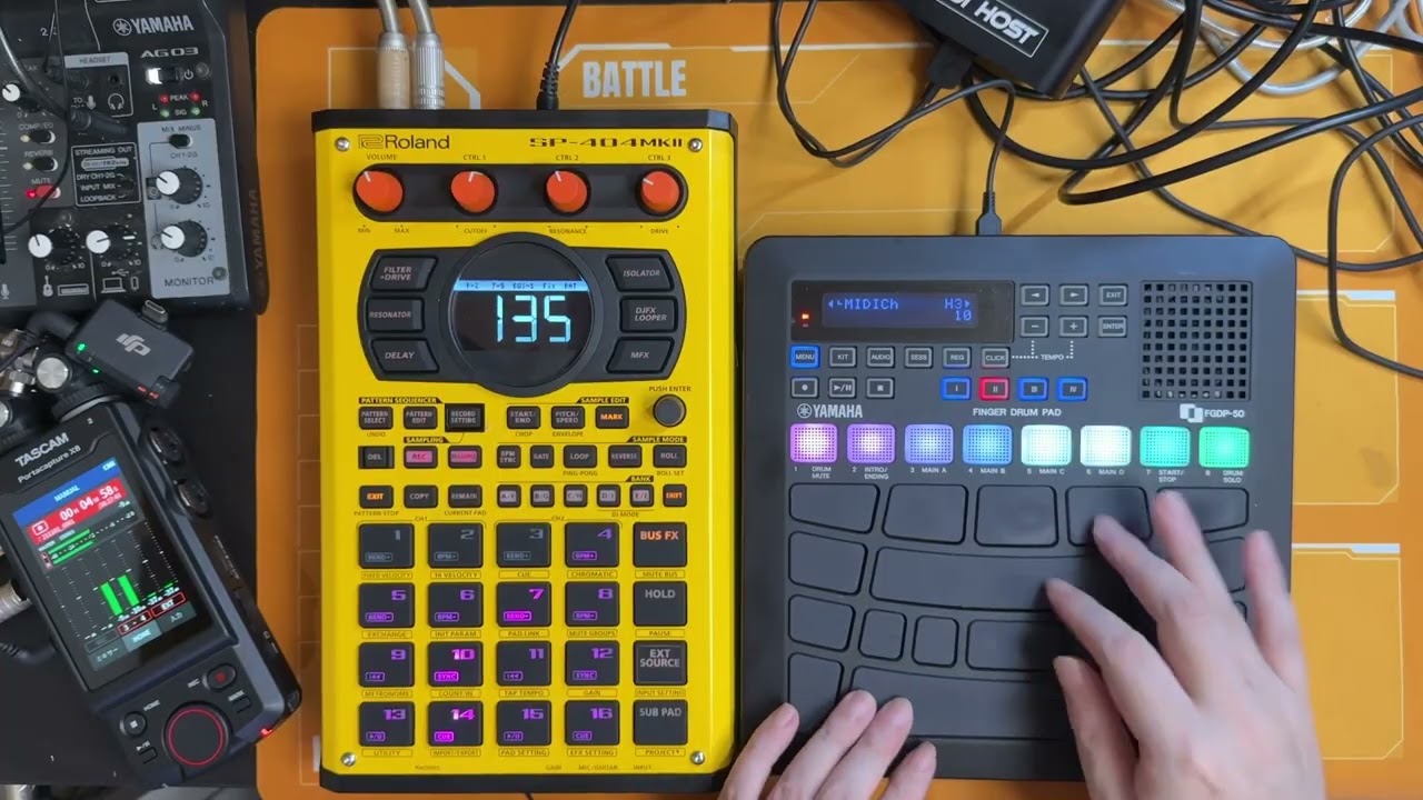 SP-404 MK2のパッドをFGDPだとフルコントロールできる！！事に