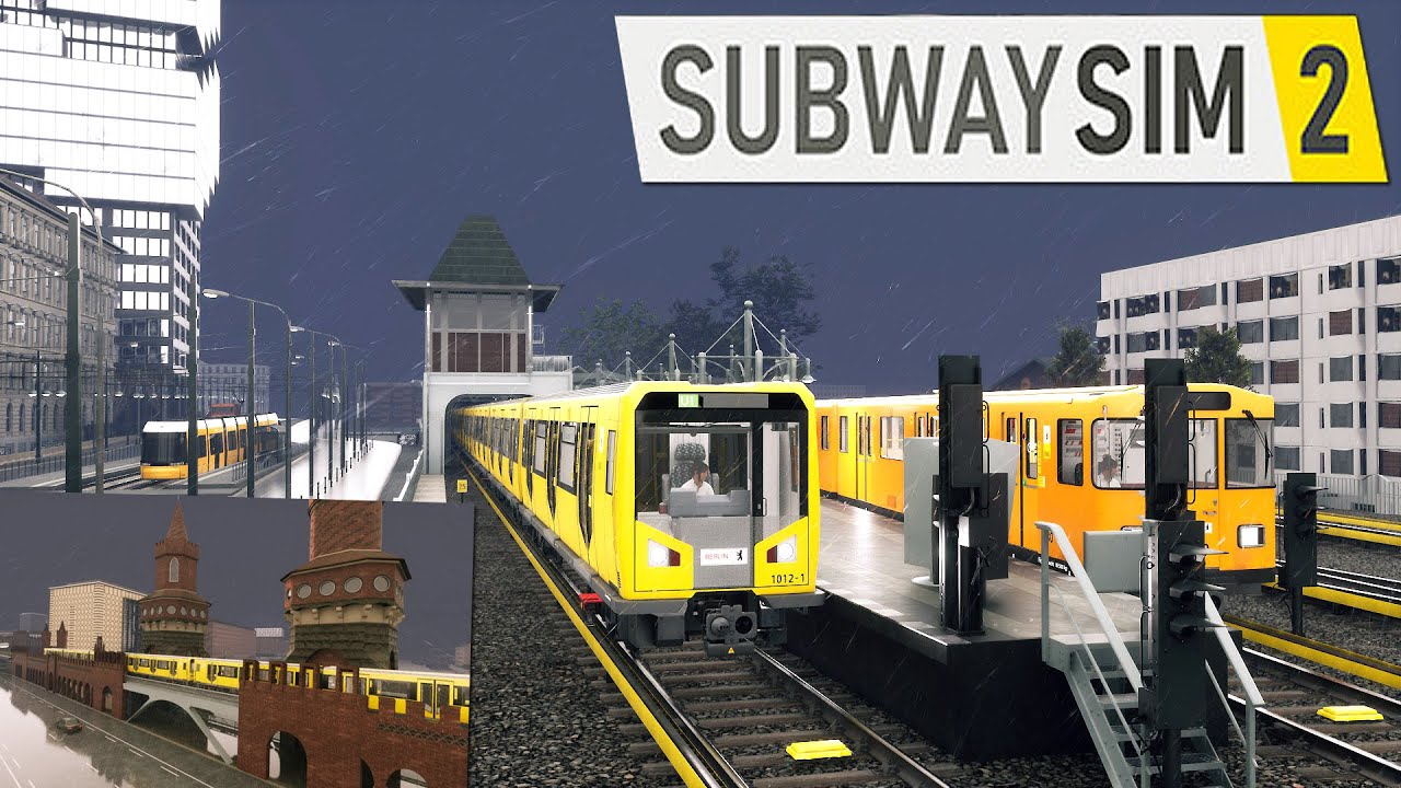 SubwaySim 2 ROTES SIGNAL ÜBERFAHREN! U-Bahn fahren bei UNWETTER über Berlin Gameplay