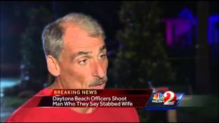 PD: Officers shoot man who was stabbing woman in Daytona Beach