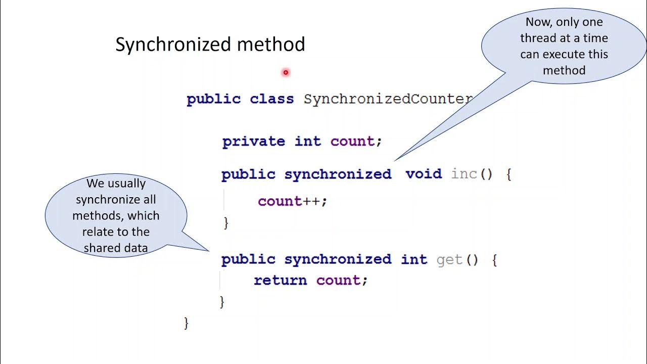 Thread synchronization - YouTube