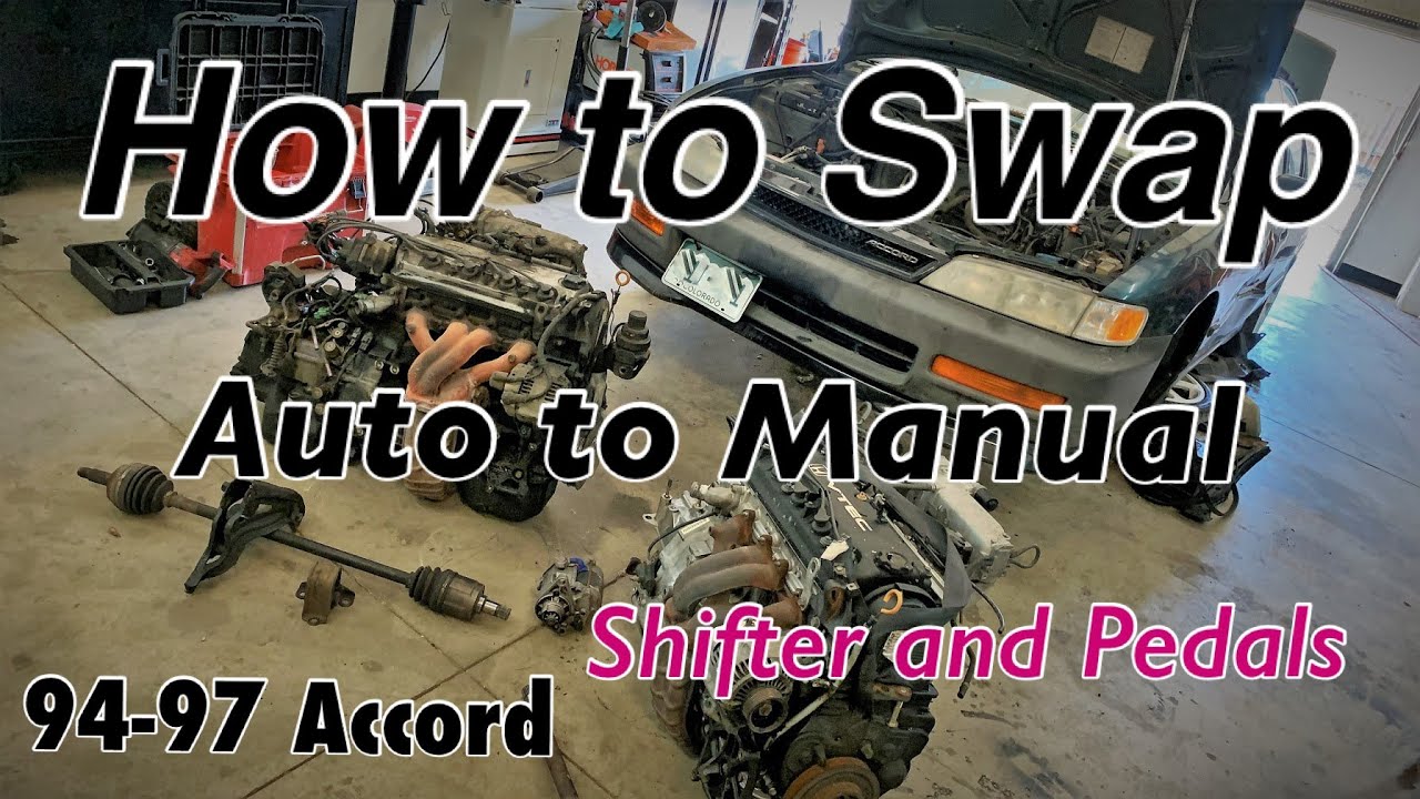 1994-1997 Honda Accord Auto to Manual Shifter and Pedal assembly