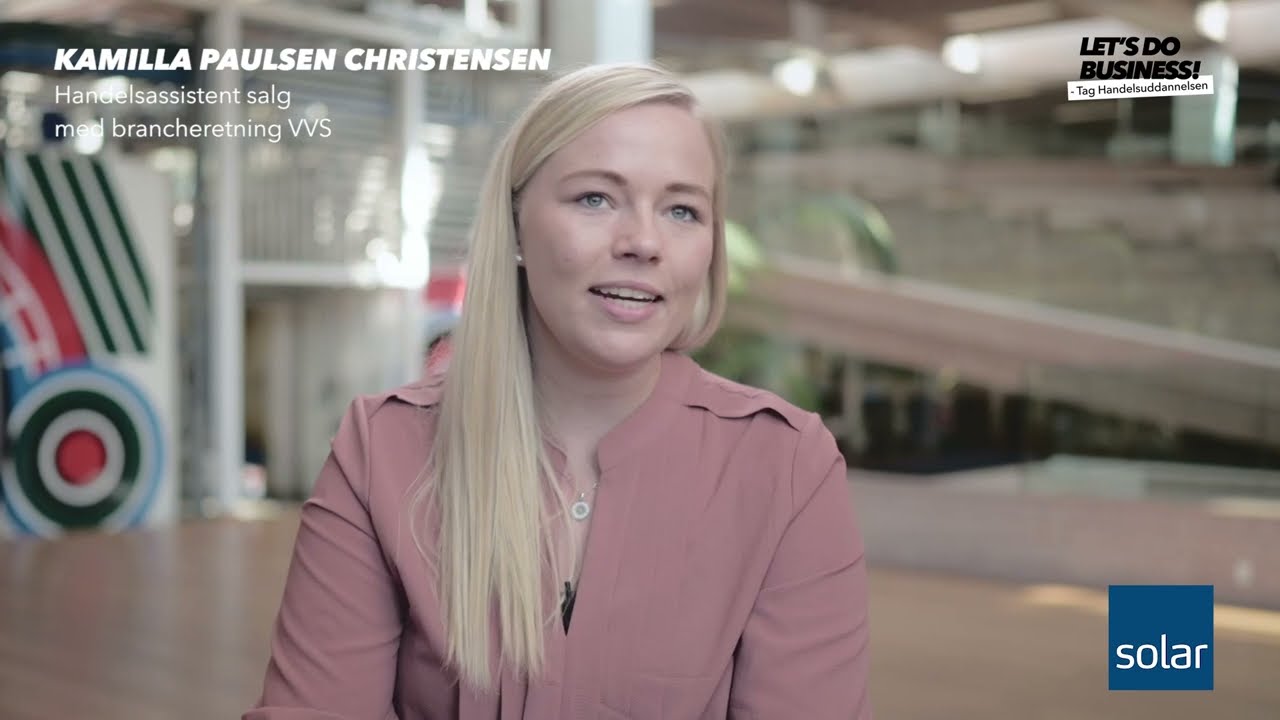 Elev i Solar - Kamilla, Handelsassistent salg