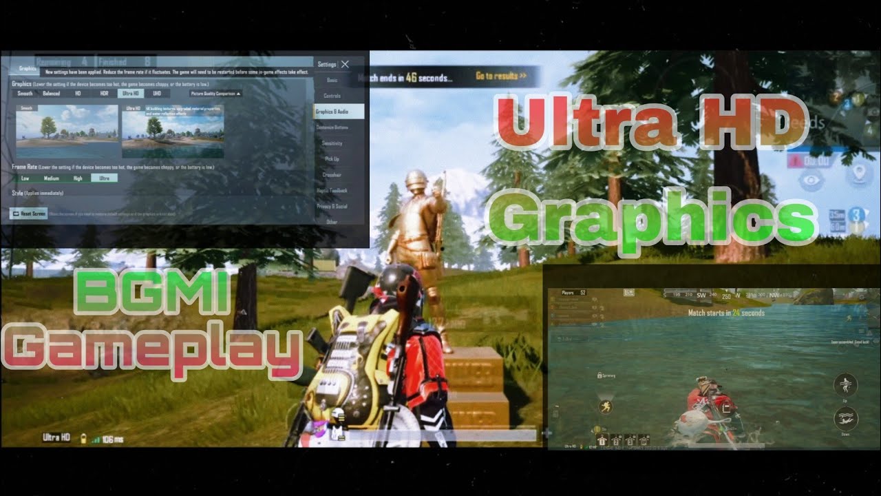 Ultra HD Graphics Gameplay|@TechnoGamerzOfficial @CarryMinati|#bgmi # ...