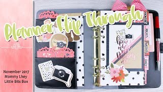 Planner Flip Through - Mommy Lhey Nov 2017 Little Bits Box