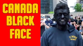 TERRIBLE! CANADIAN WEARS BLACKFACE TO PROTEST IN NATHAN PHILIPS SQUARE TORONTO