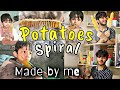  today i made spiral potato  spiral potatoes recipe cooking time  faizan qureshi vlogs 