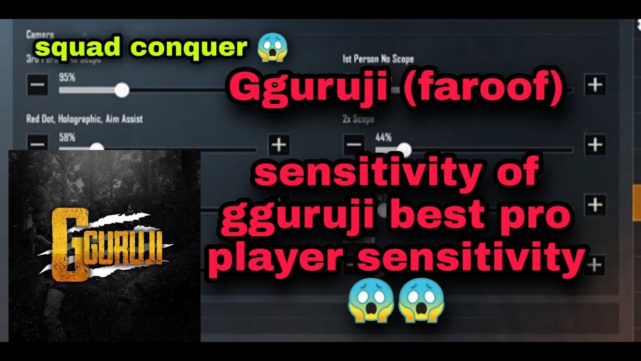 🔥 gguruji faroof sensitivity revel best pro player