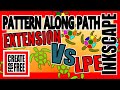 Inkscape Pattern along Path | Extension vs LPE