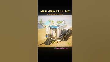 Space Colony & Sci-Fi City. Buy on fab.com #3d #fab #unrealengine #vaporwave #scifi