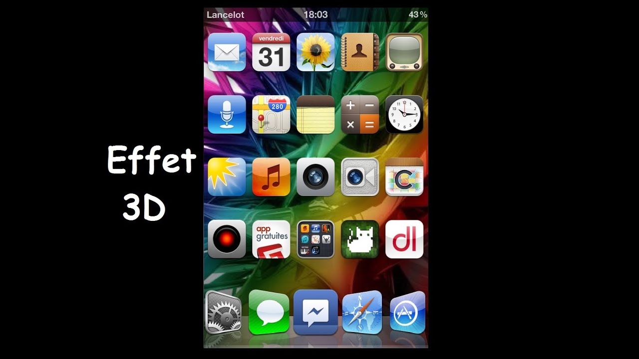 fond d'ecran 3d cydia