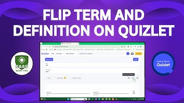 How to Flip Term and Definition on Quizlet