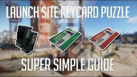 Rust - Launch Site Keycard Puzzle 2025 EASY