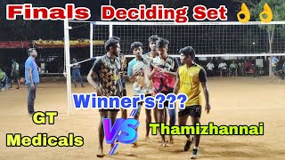 Deciding Set 🔥 Final's 😎 Thamizhannai (Vs) GT Medicals @allurvolleyballclub4003
