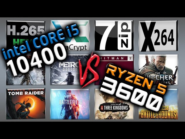 Intel Core i5-10400 vs. AMD Ryzen 5 3600