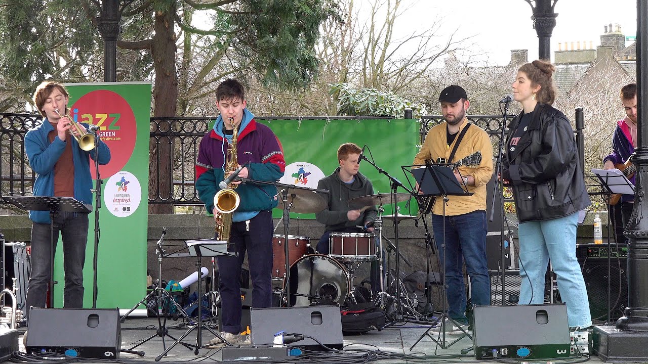 Scottish Jazz band 'Hamlet Collective' with guest Nadya Albertsson at 2019 Aberdeen Jazz Festival