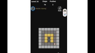 Classic Sokoban Level 35. Walkthrough Gameplay