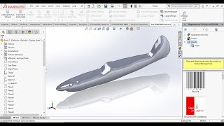 (Part 2)How to design body(Fuselage) sketch tutorial on solidworks using images .Design of plane