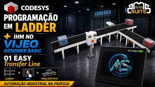 #04 PLC Programming with CODESYS + HMI in Vijeo Designer Basic | 01 Easy Transfer Line