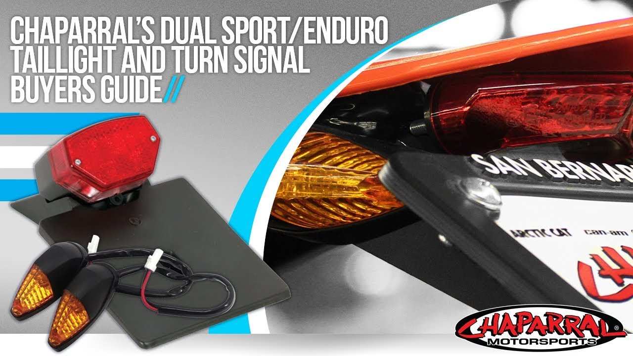 Dual sport tail light with turn signals Clearance