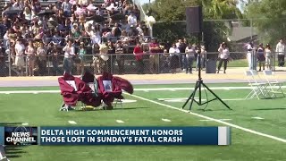 Delta High School Pauses Commencement Ceremony For Students Who Died In Crash
