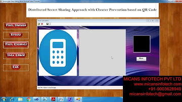 Distributed secret sharing approach with cheater prevention based on QR code