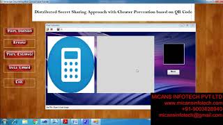 Distributed secret sharing approach with cheater prevention based on QR code