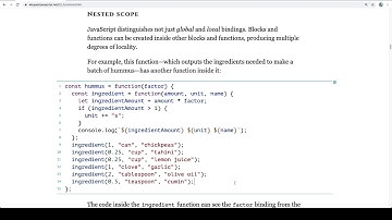 Eloquent JavaScript Read-Along - Functions - 002 - Bindings and Scopes