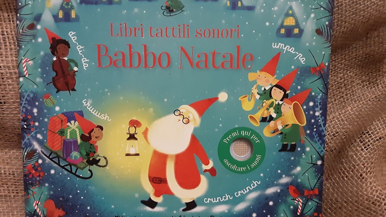 Babbo Natale Lettura di un libro per bambini 