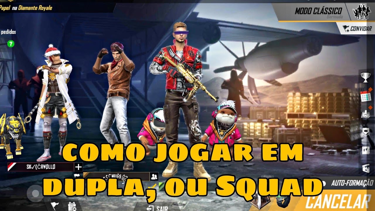 como joga em dupla no free fire 