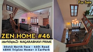Zen Home 46 | Nagarabhavi Prime 30*43 North 4BHK For Sale