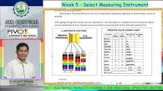 TLE 7 EPAS MELC WK 5 MOD 5 - Select Measuring Instrument