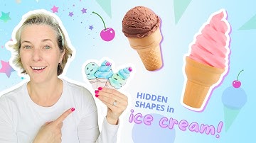 Count Shapes in Ice Cream Cones! | Preschool Math & Learning Fun