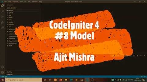 Codeigniter 4 from scratch in Hindi #8 #Model | Model using spark command in codeigniter4