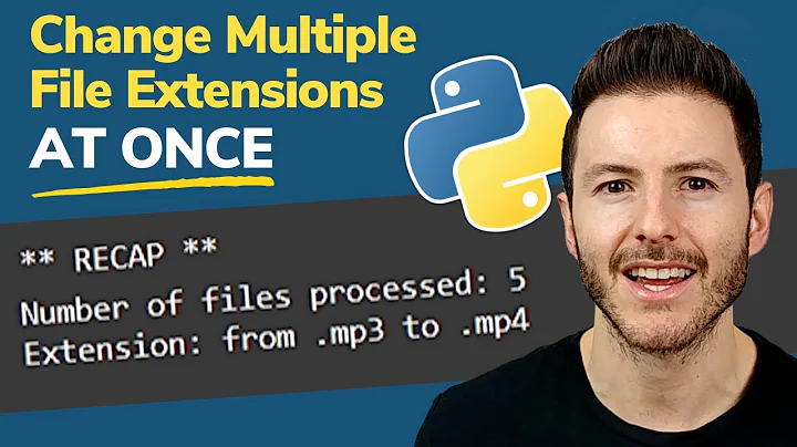 How to Change Multiple File Extensions at Once in Python | File Extension Converter