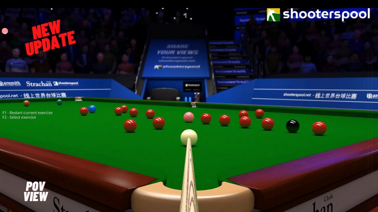 Shooterspool Billiards Simulation Trailer 2021, 🔥 New Game Update  Available! 🎱 Have you already try it? 👉 Play at   -- THE UPDATE INCLUDES 👉 3 New Arenas:  eCueSports,, By shooterspool