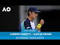 Lorenzo Musetti v Alex de Minaur Extended Highlights (1R) | Australian Open 2022