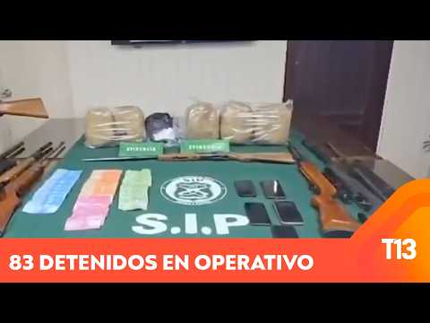 Araucanía Region: 83 arrested in security operation
