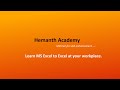 6 Data types, Operators and Formula by Hemanth Academy